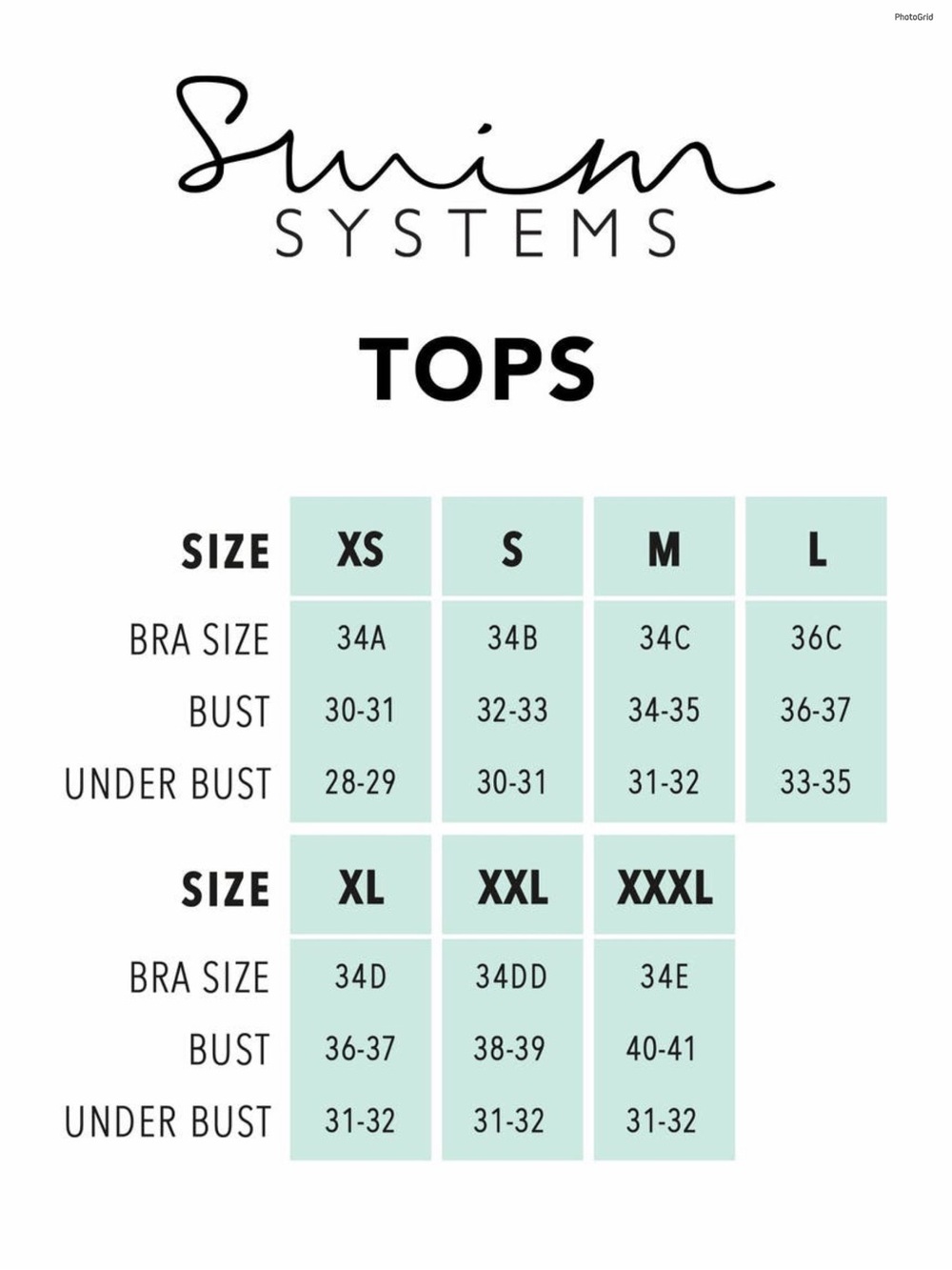 Swim Systems Underwire Push Up Bikini Top Size S/ 34B - Picture 11 of 11